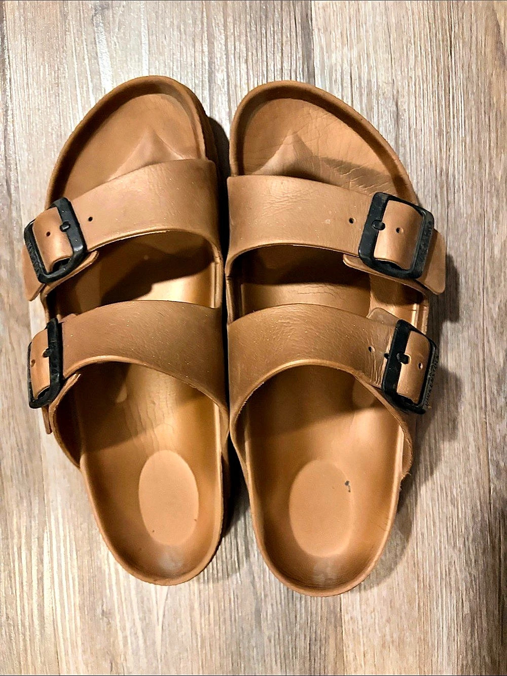 Birkenstock Arizona Metallic Copper Sandals
